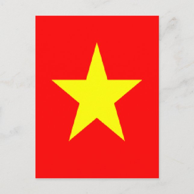 vietnam-Flagge Postkarte (Vorderseite)