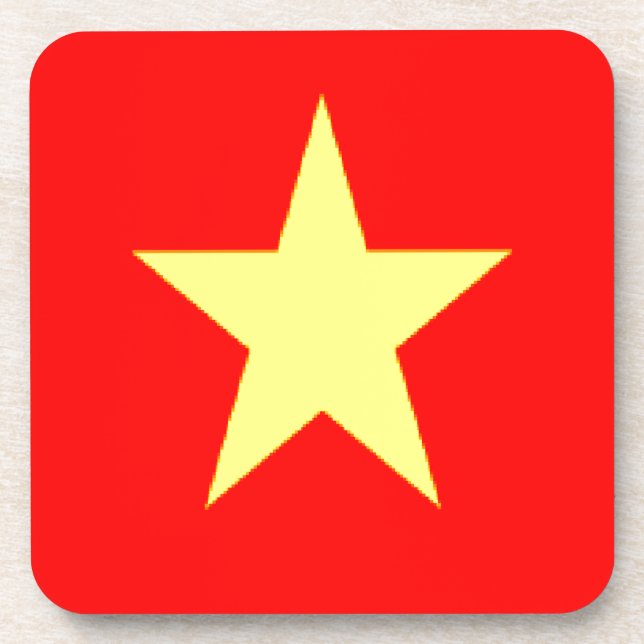 vietnam-Flagge Untersetzer (Vorderseite)