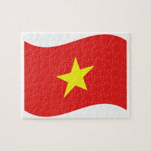 Vietnam-Flagge weht
