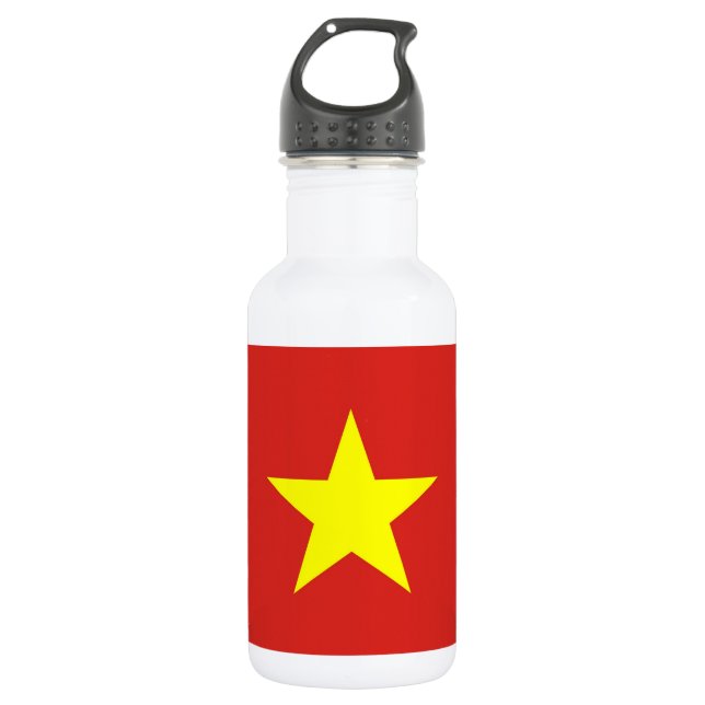 Vietnam Flaggenfrei-Flasche Edelstahlflasche (Vorderseite)