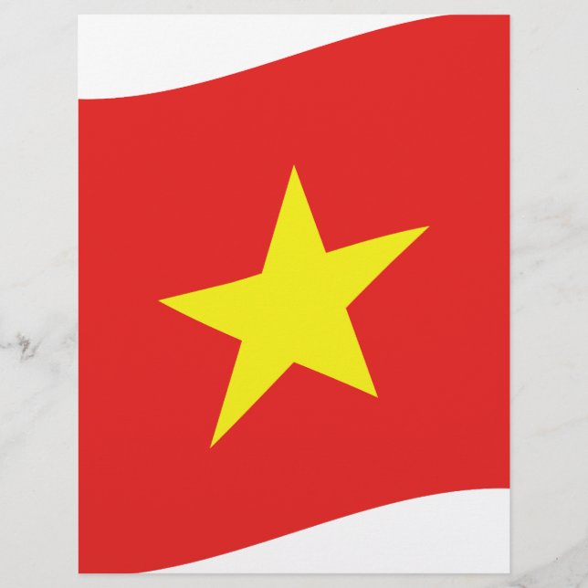 Vietnam-Flaggenwelle (Vorderseite)