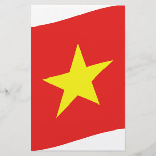 Vietnam-Flaggenwelle Briefpapier