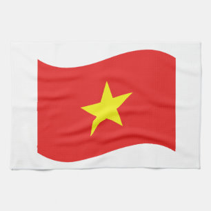 Vietnam-Flaggenwelle Küchentuch