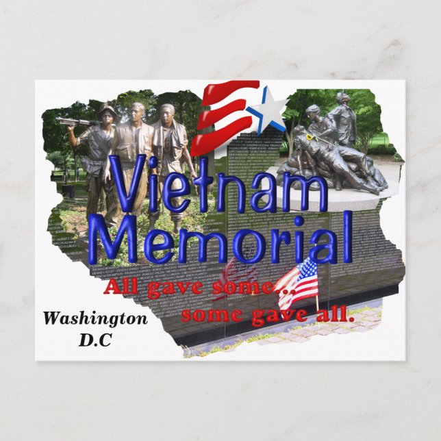 Vietnam-Gedenkkarte Postkarte (Vorderseite)