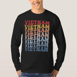 Vietnam Groovy Retro Vietnamesisch T-Shirt
