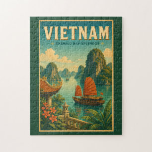 Vietnam-Ha-Long-Bucht-Illustration-Reise-Kunst-Ret