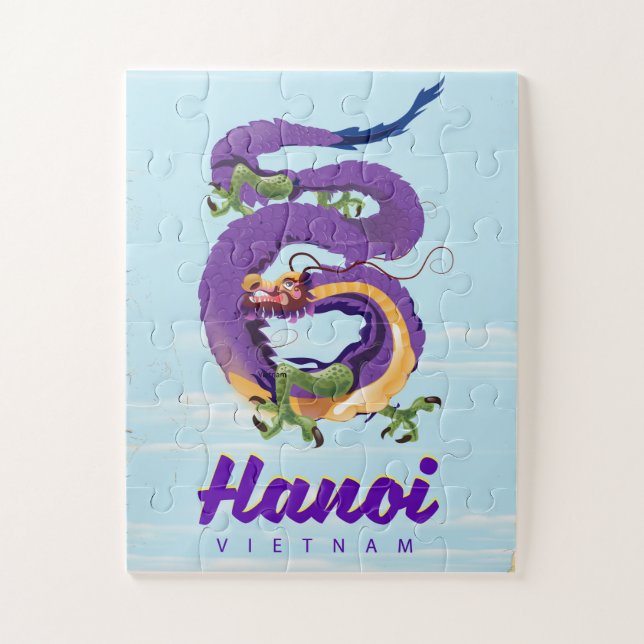 Vietnam Hanoi Vintage Drachenschildkröte (Vertikal)