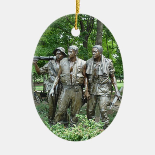 Vietnam-Held-Verzierung Keramik Ornament (Vorne)