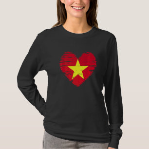 Vietnam - Herz-Vietnam-Flagge - Preis für Vietnam T-Shirt