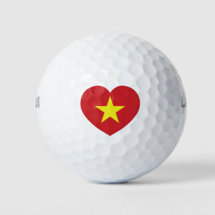 Vietnam-Herzenflagge Golfball
