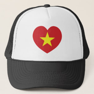 Vietnam-Herzenflagge Truckerkappe