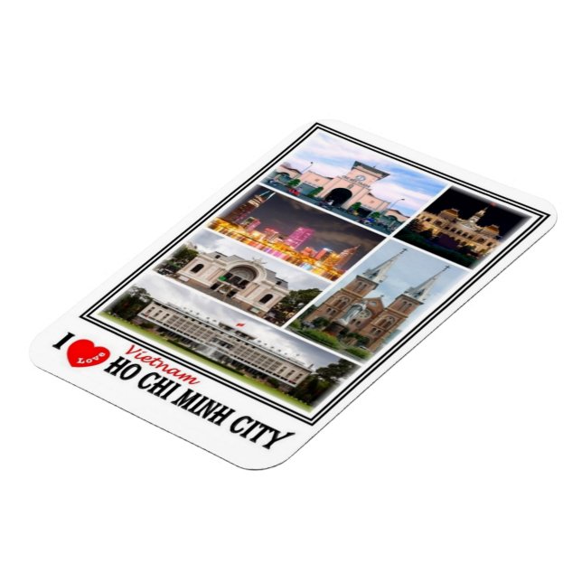 Vietnam - Ho Chi Minh City Saigon - Magnet (Linke Seite)