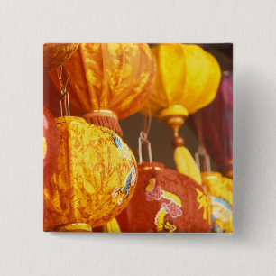 Vietnam, Hoi An Large Laternen, Souvenirs Button