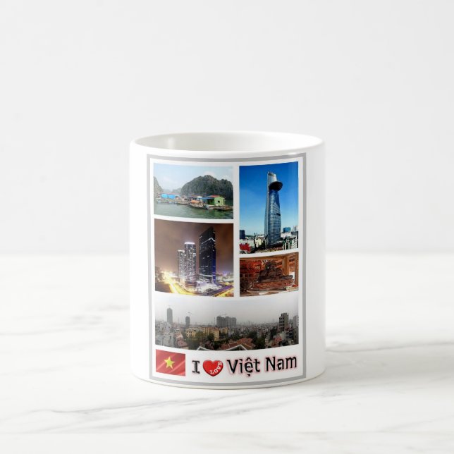 Vietnam - I Liebe - Kaffeetasse (Mittel)