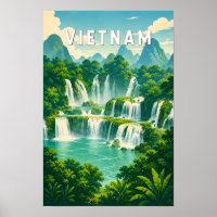 Vietnam Illustration Reise Kunst Vintage