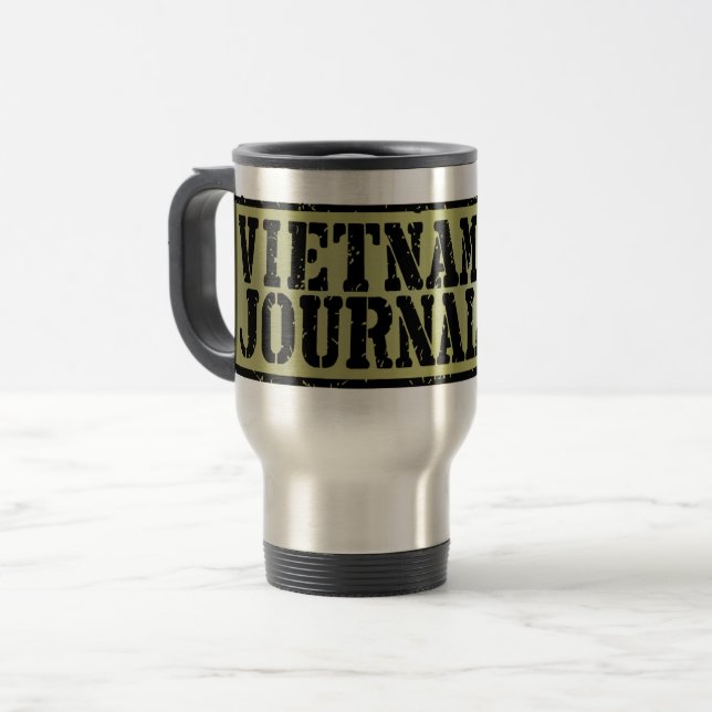 Vietnam Journal Logo travel mug Reisebecher (Vorderseite Links)