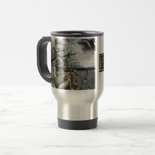 Vietnam Journal V3 Design Reise Schlamm Reisebecher (Vorderseite Links)