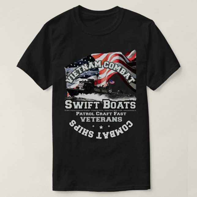 Vietnam - Kampf gegen PCF-Swift-Boote T-Shirt (Design vorne)