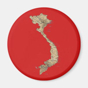 Vietnam-Karten-Magnet Magnet