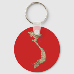 Vietnam-Karten-Schlüsselanhänger Schlüsselanhänger
