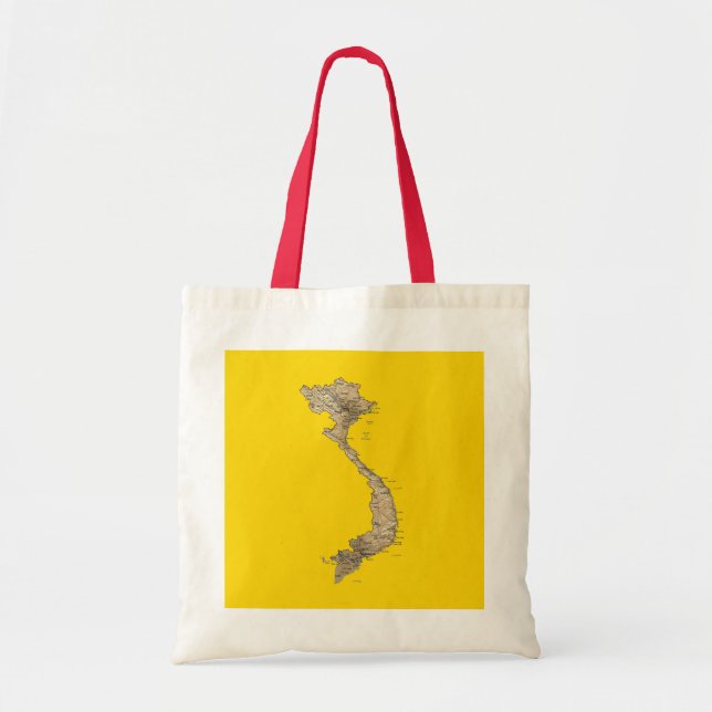 Vietnam-Karten-Tasche Tragetasche (Vorne)