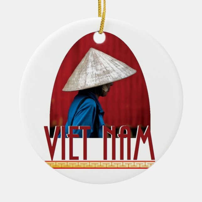 VIETNAM KERAMIK ORNAMENT (Vorne)
