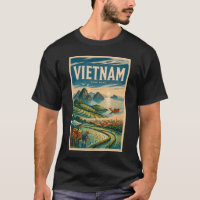Vietnam Kultur Illustration Reise Kunst Vintage