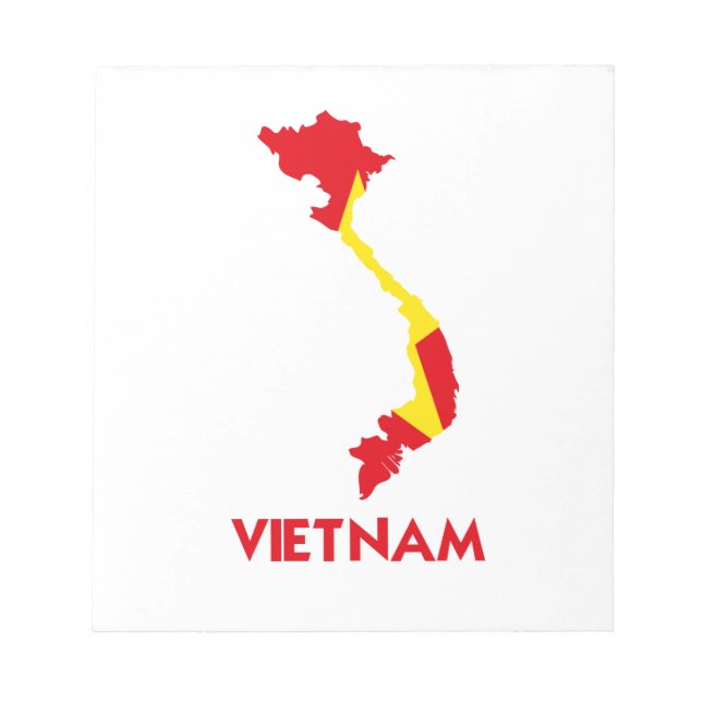 VIETNAM MAP NOTIZBLOCK (Vorderseite)