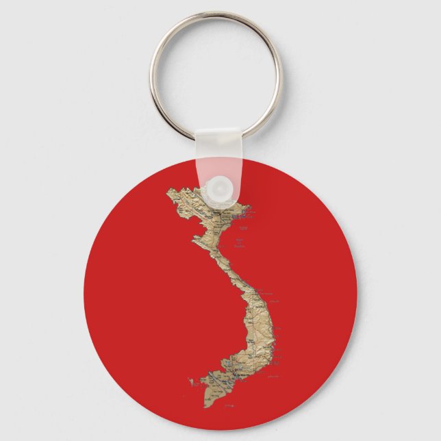 Vietnam Map Schlüsselanhänger (Vorderseite)