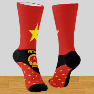 Vietnam, Mode, vietnamesische Flagge, patriotisch Socken