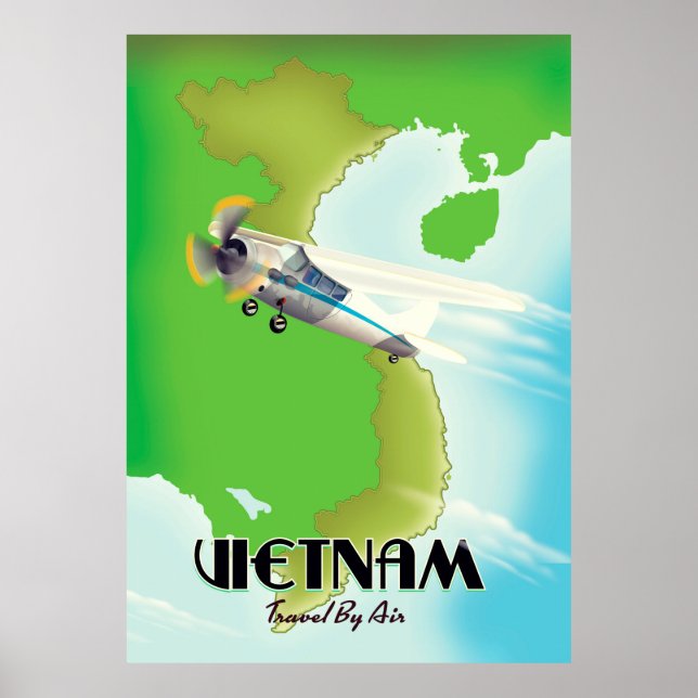 Vietnam nach Air Ferien Druck. Poster (Vorne)
