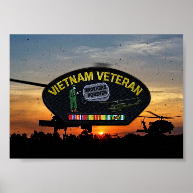 Vietnam Nam War LRPS Veterans Vets Patch Poster (Vorne)