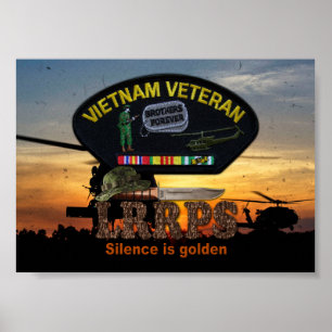 Vietnam Nam War LRPS Veterans Vets Patch Poster