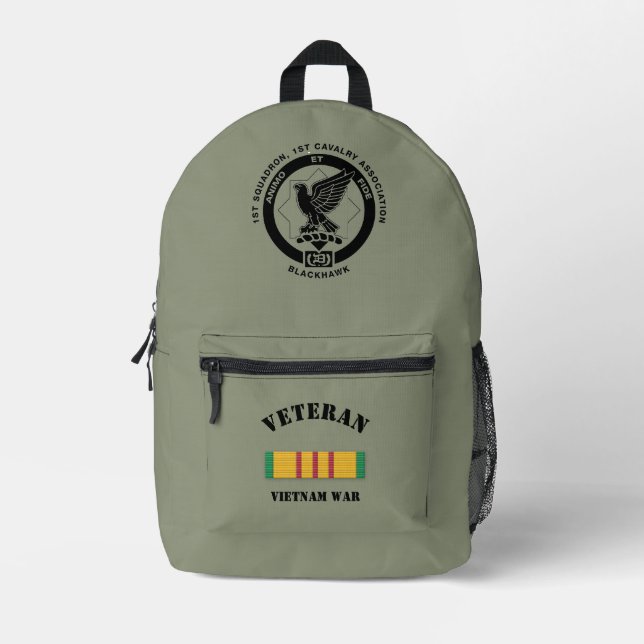 Vietnam OD Green Cavalle Backpack Bedruckter Rucksack (Vorderseite)