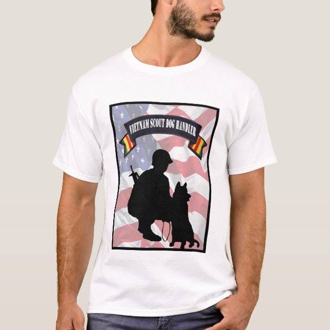 Vietnam-Pfadfinder-Hundelenker-T - Shirt (Vorderseite)