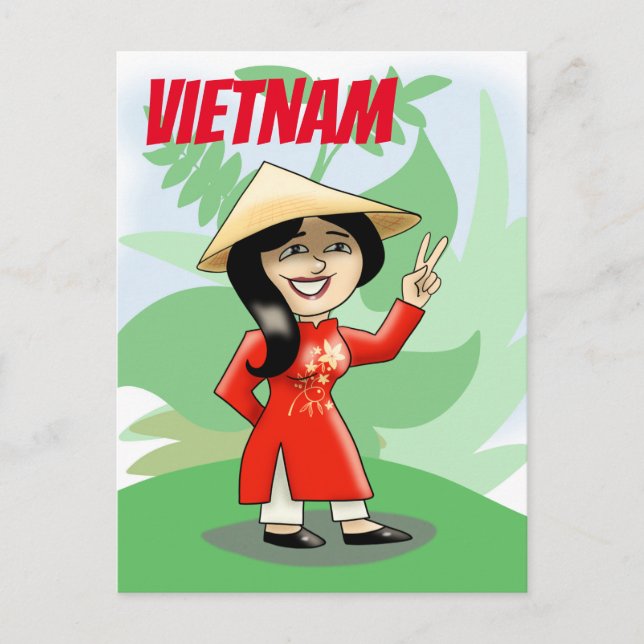 Vietnam Postkarte (Vorderseite)