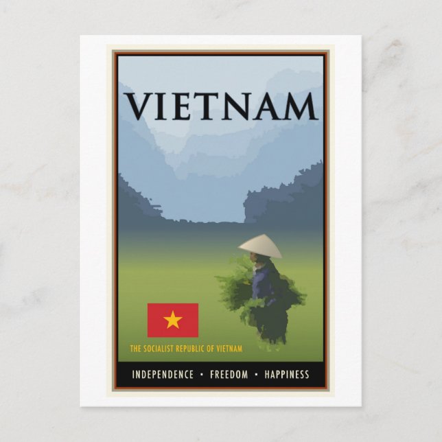 Vietnam Postkarte (Vorderseite)