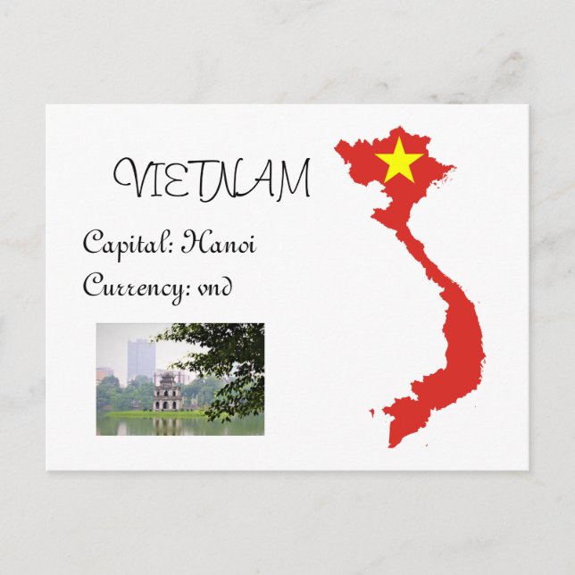 Vietnam Postkarte (Vorderseite)