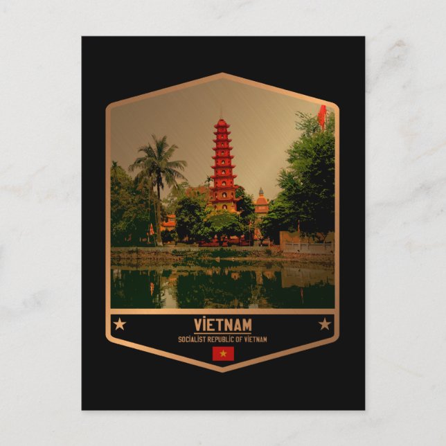 Vietnam Postkarte (Vorderseite)