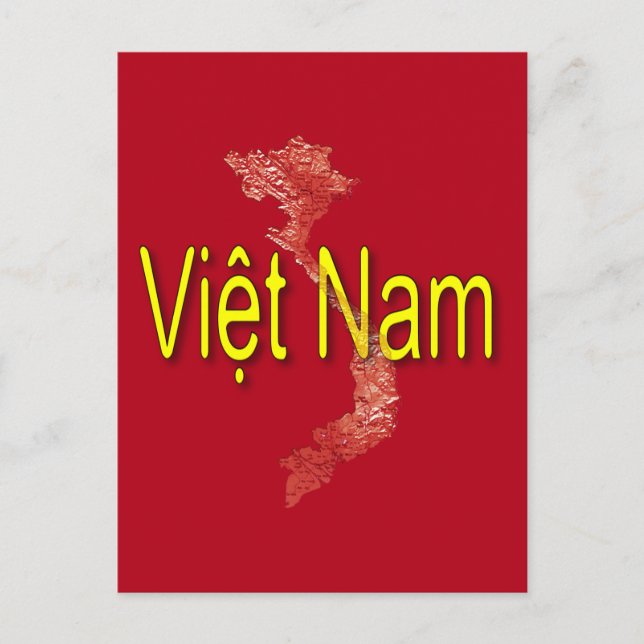 Vietnam Postkarte (Vorderseite)
