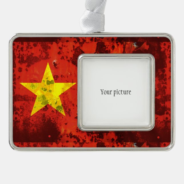 Vietnam Rahmen-Ornament Silber (Vorderseite)