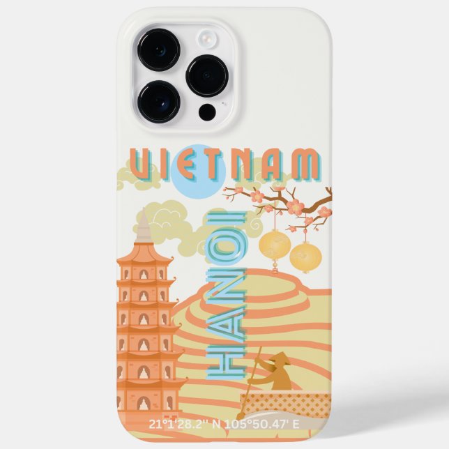 Vietnam Reisekunst Case-Mate iPhone 14 Pro Max Hülle (Rückseite)