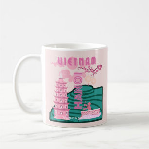 Vietnam Reisekunst Kaffeetasse