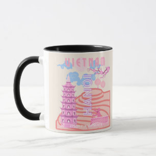 Vietnam Reisen Kunst, Rosa Tasse