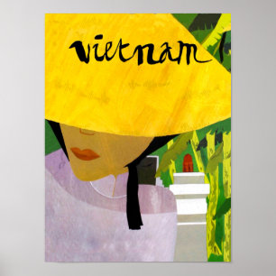 Vietnam Reiseplakat Poster