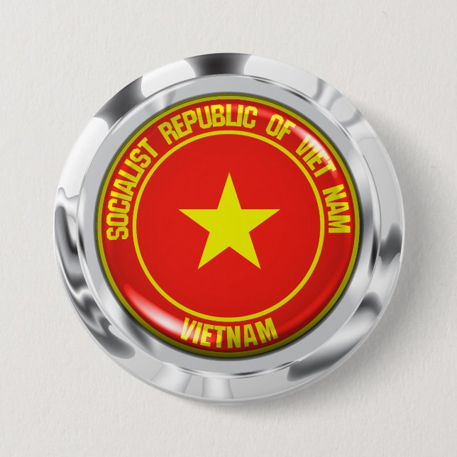 Vietnam-Runde Button (Vorderseite)