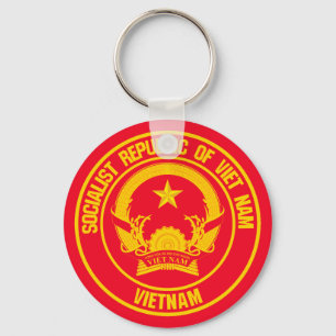 Vietnam-Runde Schlüsselanhänger