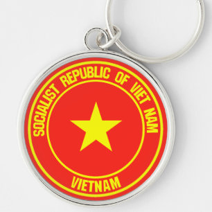 Vietnam-Runde Schlüsselanhänger