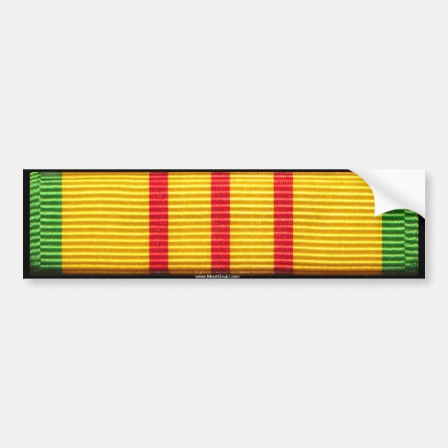 Vietnam-Service-Medaille Autoaufkleber (Vorne)