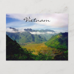 Vietnam-Tal-Sicht Postkarte